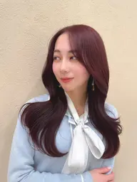 学割🇰🇷くびれカット🇰🇷プラチナカラー+トリートメント+コテ巻き✂︎