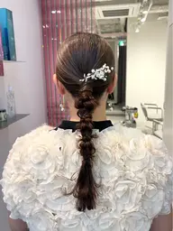 ✨️🌿hair set🌿✨(編み下ろし、アップスタイル、カチモリ)