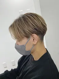 メンズカット+ブリーチオンカラーorブリーチしないダブルカラー(※髪の状態、希望色に応じて選べます！)