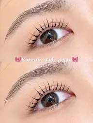 【🎀韓国式まつ毛パーマ🎀】 束感コーティング付き🫧