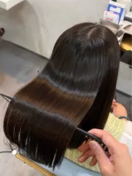 ✨扱いやすい髪へ導く✨髪質改善ストレート+カット(ゆるい癖やうねり、広がりを抑えるストレート)※強い癖の方は縮毛矯正