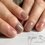 【撮影モデル】シンプルだけどちょっとおしゃれなネイルデザイン込みジェルネイル