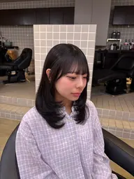🍩🤎レイヤーカット✂️🤎内部補修トリートメントでうるつやに🫧🧋🤎可愛い顔周りも👍