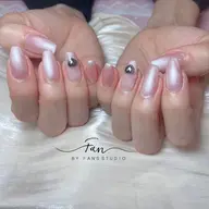 🤲 ワンカラー+2本埋め尽くし【ジェルオフ+500】 💎 シンプルなのに華やか♪埋め尽くし2本付き✨