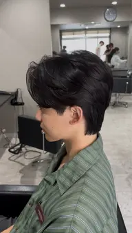 カット+流れる縮毛矯正