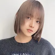🩰.  ྀི⊹【抜け感UPのストレートボブ】カット+サラサラ✨️韓国式水トリートメント付き🩰#レイヤー#ボブ