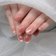 【ハンド】ワンホンチーク＆マグネットネイル
