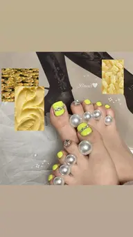 【foot】持ち込みデザインネイル