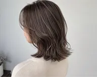 【火曜日・日曜日限定】ハイライトカラー✨立体感・透明感をプラスしたデザインカラー◎赤みを抑えて柔らかい質感に仕上げます！