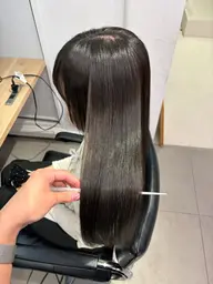 【6/28限定！】透明感ケアカラー＋Aujuaクイックトリートメント付き（ロング料金なし◎）