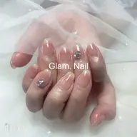 ★大人気*オフィス*チークネイル(ベース色付け)¥6980