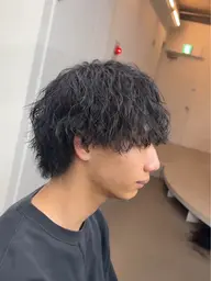 メンズカット+ツイストスパイラルパーマ