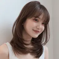 🟥1日3名限定30%OFFクーポン🟥似合わせレイヤーカット✂️+透明感カラー🫧+ナノスチーム保湿TRハッシュカット