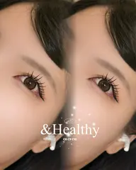 【&Healthy】フラットラッシュ100本+まつ毛パーマ