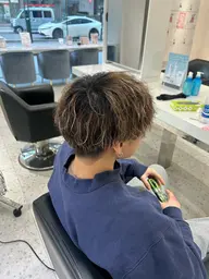 メンズカット+ブリーチなしワンカラー