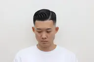カット+アイロンパーマ【サイドパート】