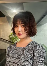 【ボブ限定】韓国風ニュアンスパーマ(カットなし)