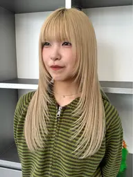 🪄イメチェン🪄【レイヤーカット+ブリーチダブルカラー】+選べるトリートメント🧴