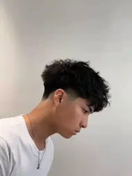 【当日予約可🔥】海外風フリンジパーマ🇺🇸✖️メンズカット✖️トリートメント💎