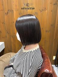 【カットモデル】乾かすだけでお手入れ完了!段無しのボブスタイル🎀