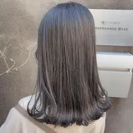 🦍地毛風暗髪グレージュワンカラー🦍➕ダメージ高補修トリートメント💕コテ巻き仕上げ💕