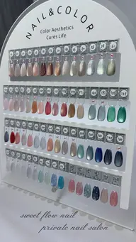 【オフなし】フット練習マグネットカラージェルネイル