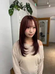 【人気No.1】透明感ワンカラー➕似合わせレディースカット💞✨