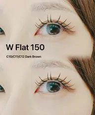 Wフラットラッシュ|120本|Jカール|Cカール|Dカール.⋆⟡