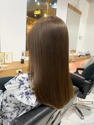 【ダメージ少なくストレート＆カラー✨️】美髪縮毛矯正➕カラー➕カット