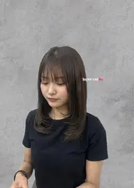 【🌟トレンドミディアムレイヤーカット+Tr(2step)🌟】※補足説明をご確認の上ご予約ください