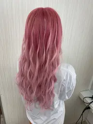 【ハイトーン】❤︎うる艶ブリーチ+カラー+最高級人毛シールエクステ60本+内部補修トリートメント