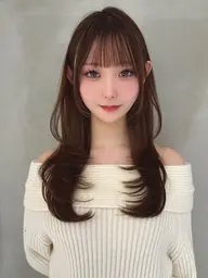 【0円レイヤー⭐️】ロングレイヤーカット🇰🇷➕髪質改善トリートメント🩵🩷