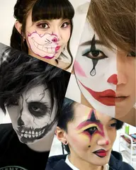 半顔★ハロウィンメイクのみ 3800円