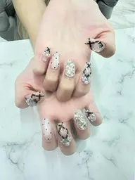 🤍🎀𓈒𓏸Jrクーポン自爪アートし放題¥8778→¥4900💗🩷ご希望デザインは事前に画像送付必須💗🩷