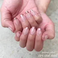 【オフ込み】シンプルフレンチネイル💗下のカラーはクリアのみになります!ガラス、バーチャル、ミラーフレンチは+500円。