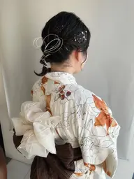 🎆浴衣着付け(リボン結び)＆ヘアセット🎇