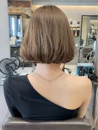 🥥【撮影モデル】海外っぽ内巻きボブ+透明感カラー🫧