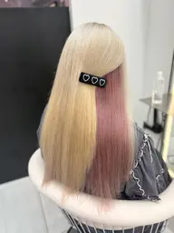 ケアブリーチダブルカラー+似合わせカット+2STEP超音波トリートメント💘