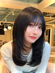 小顔カット✂️➕透明感カラー💭➕保湿トリートメント🫧