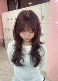 【ダメージ最小限に抑えたケアカラー】巻かなくてもかわいいレイヤーカット＋ワンカラー🧚🏻‍♀️