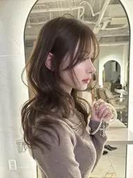 【🫶🏻ご新規様限定🫶🏻】トレンドワンホンカット🐈⬛+うる艶透明感カラー🫧✨+トレンド巻🫧
