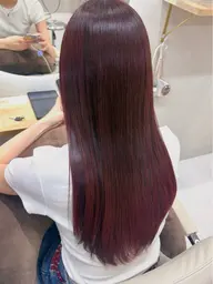 🍒‎暖色系ワンカラー🍒＋水素トリートメント3step🌿‬🫧