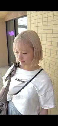 U24🫧【カット+ダブルカラー+髪質改善カラー+Aujua 2ステップ 髪質改善トリートメント】