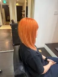 🍑ブリーチ1回で叶うピーチオレンジカラー＋トリートメント