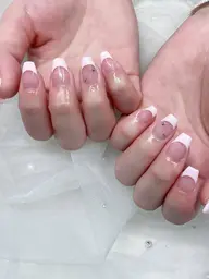 ジェルオフ無料💅ハンド5種フレンチ(クリアベース)・カラーグラデーション✨甘皮ケア込!