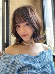 前髪カット+コテ巻き仕上げサービス✨✨✨