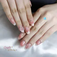 🎀可愛さ抜群チークネイル+🧲マグネット ¥7590→¥6990 ✨小さいストーン両手4本まで無料