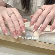 【平日限定❤️‍🔥】💕ワンホンネイル💅マグネットフレンチ