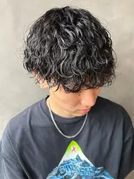 🎧メンズ限定🎧カット+パーマ+マイクロバブル