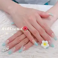 夏直前🏖🧡🌺長さ出し➕プルメリア付きコース🩵🧡